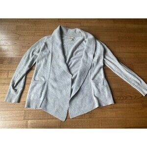Banana Republic Open Front Cashmere Cardigan Merino Wool Sweater Women's Large